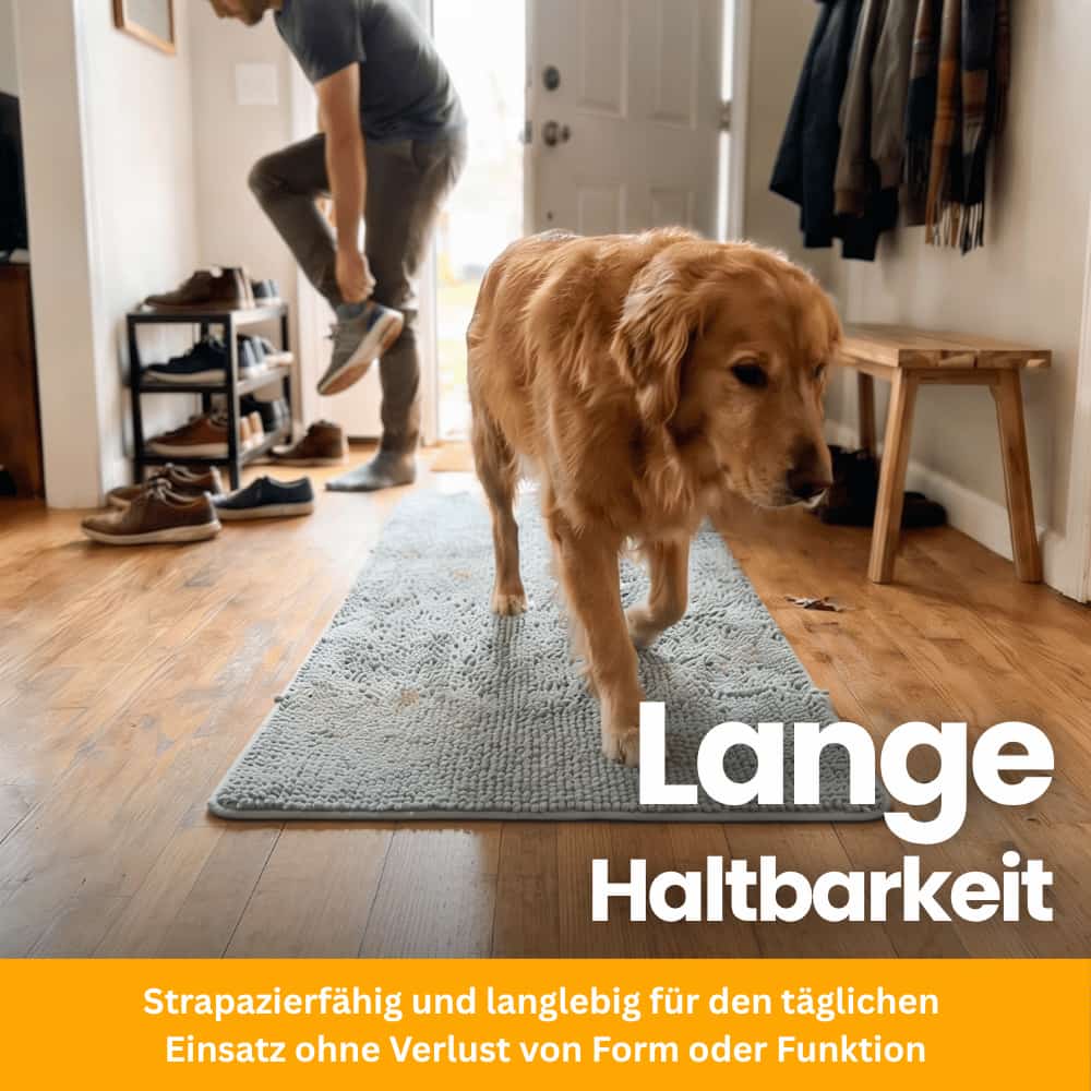 Saugstarke Pfotenmatte für Hunde