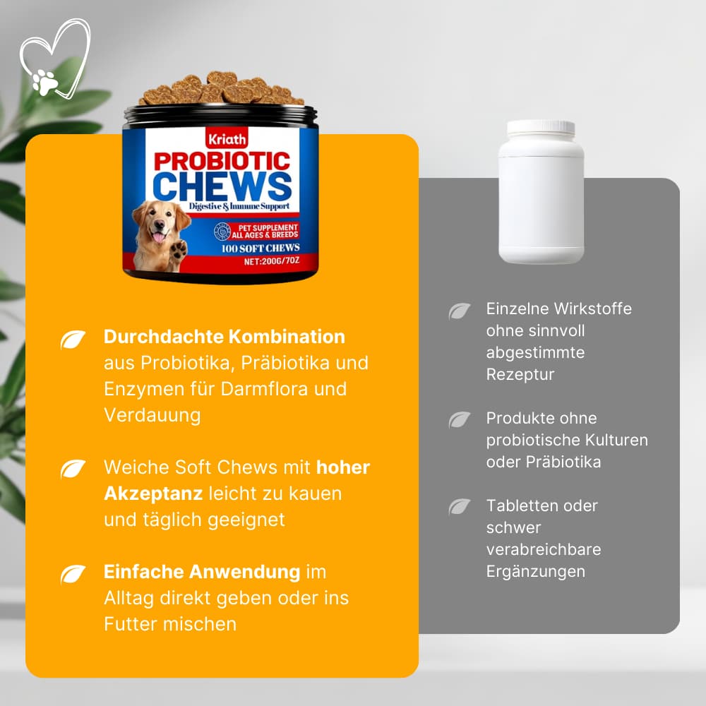 Probiotische Soft Chews für Hunde – Darm & Verdauung