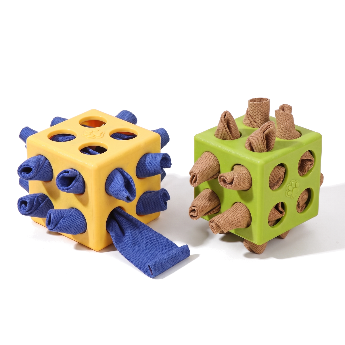 Findi Schnüffel- und Puzzlespielzeug in Gelb und Grün