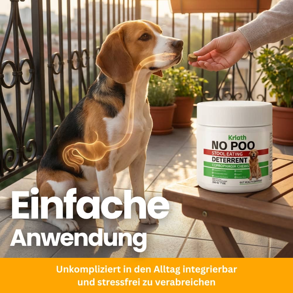Verdauungskomplex für Hunde - Kautabletten gegen Kotfressen