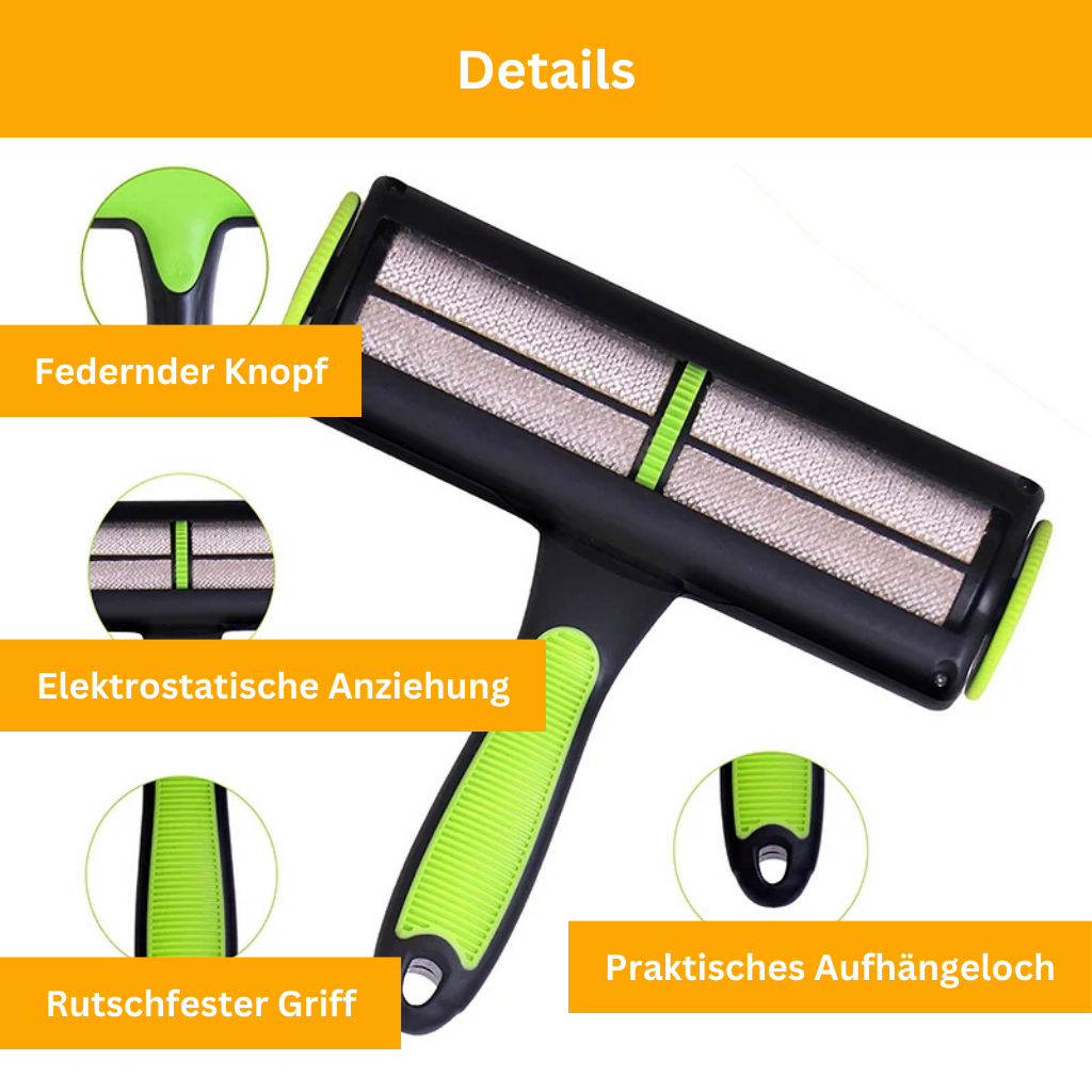 Smarter Tierhaarroller für Möbel und Teppiche