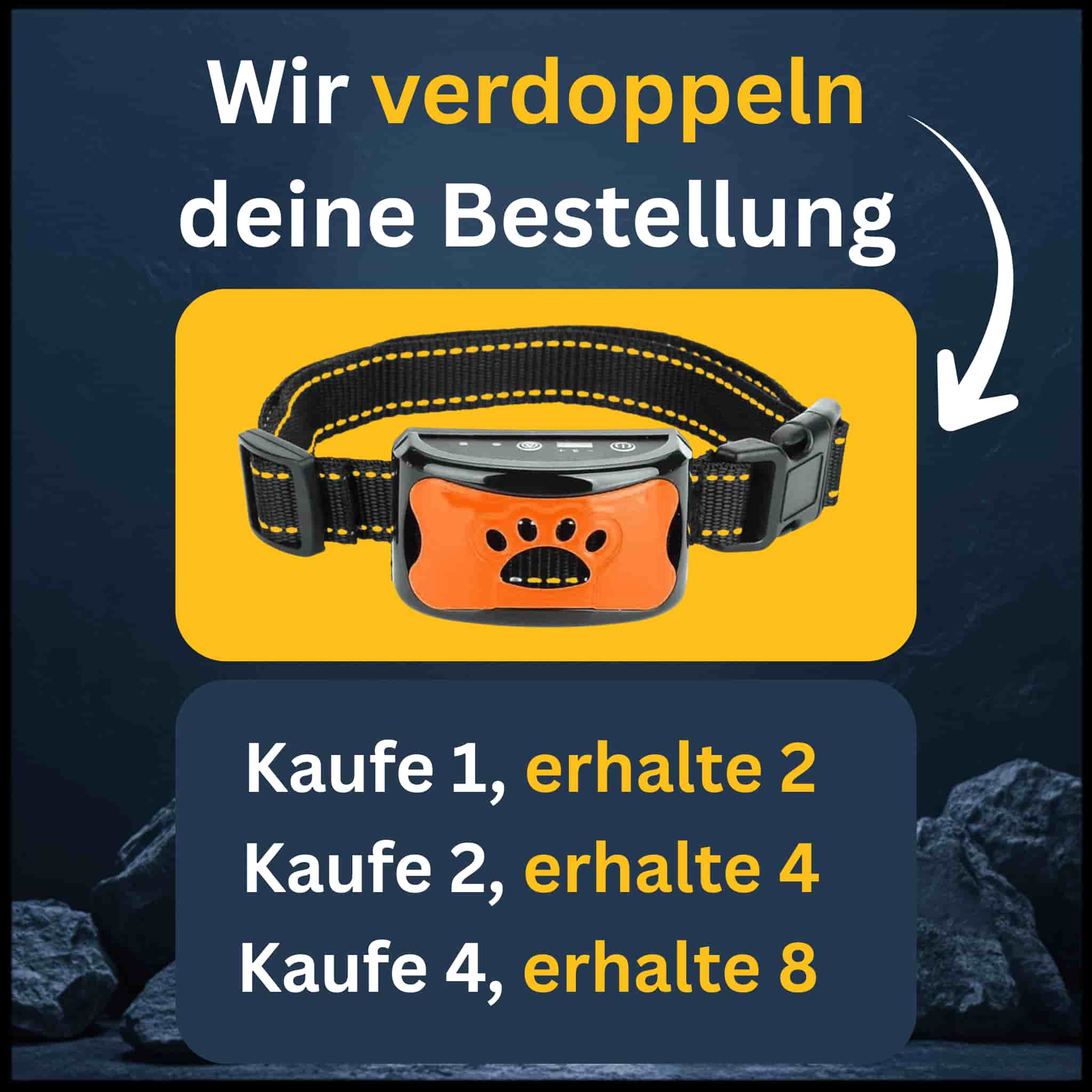 Tierfreundliches Anti-Bell Halsband [Verdopplungs Aktion]