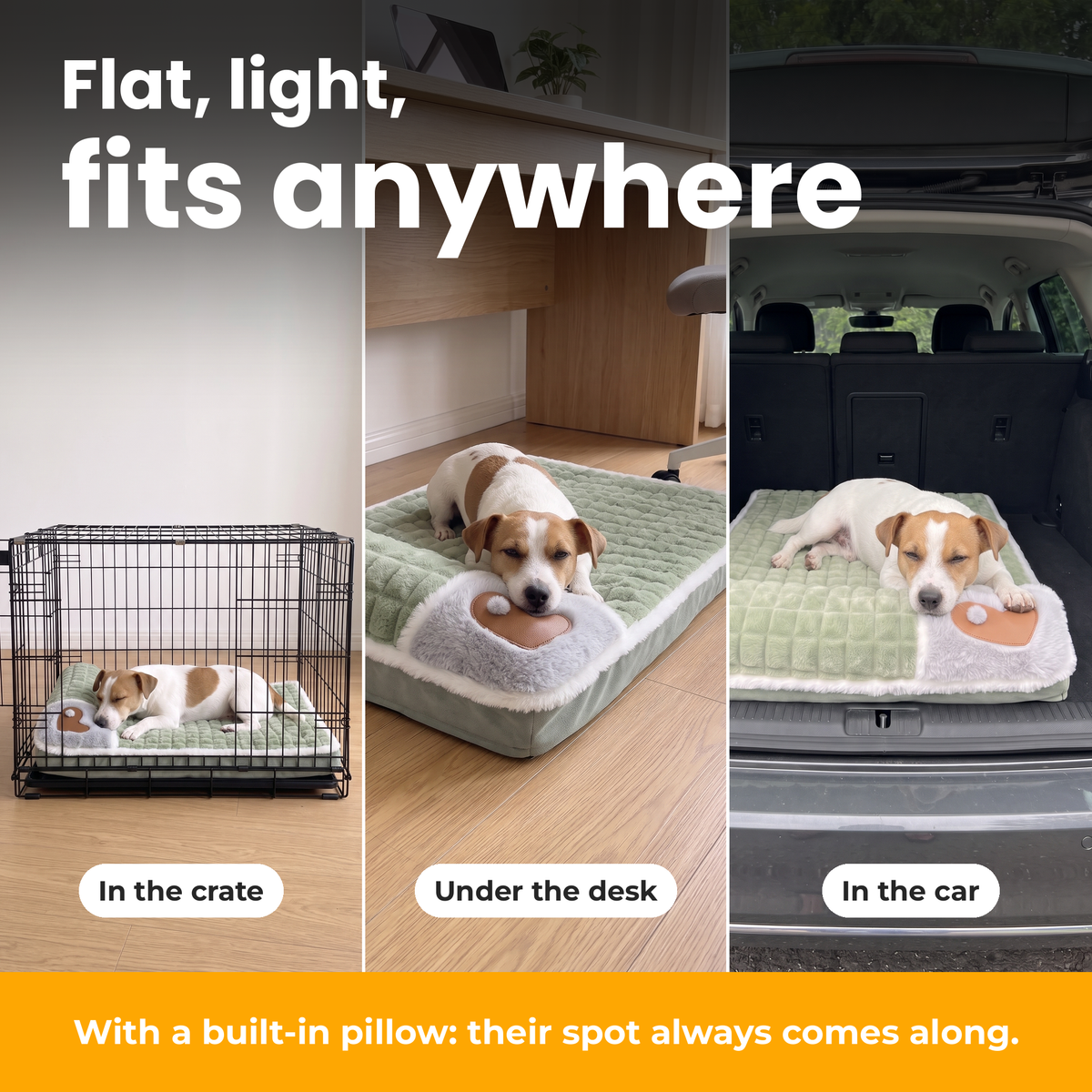 [en] SnugPad – in the crate, under the desk and in the car