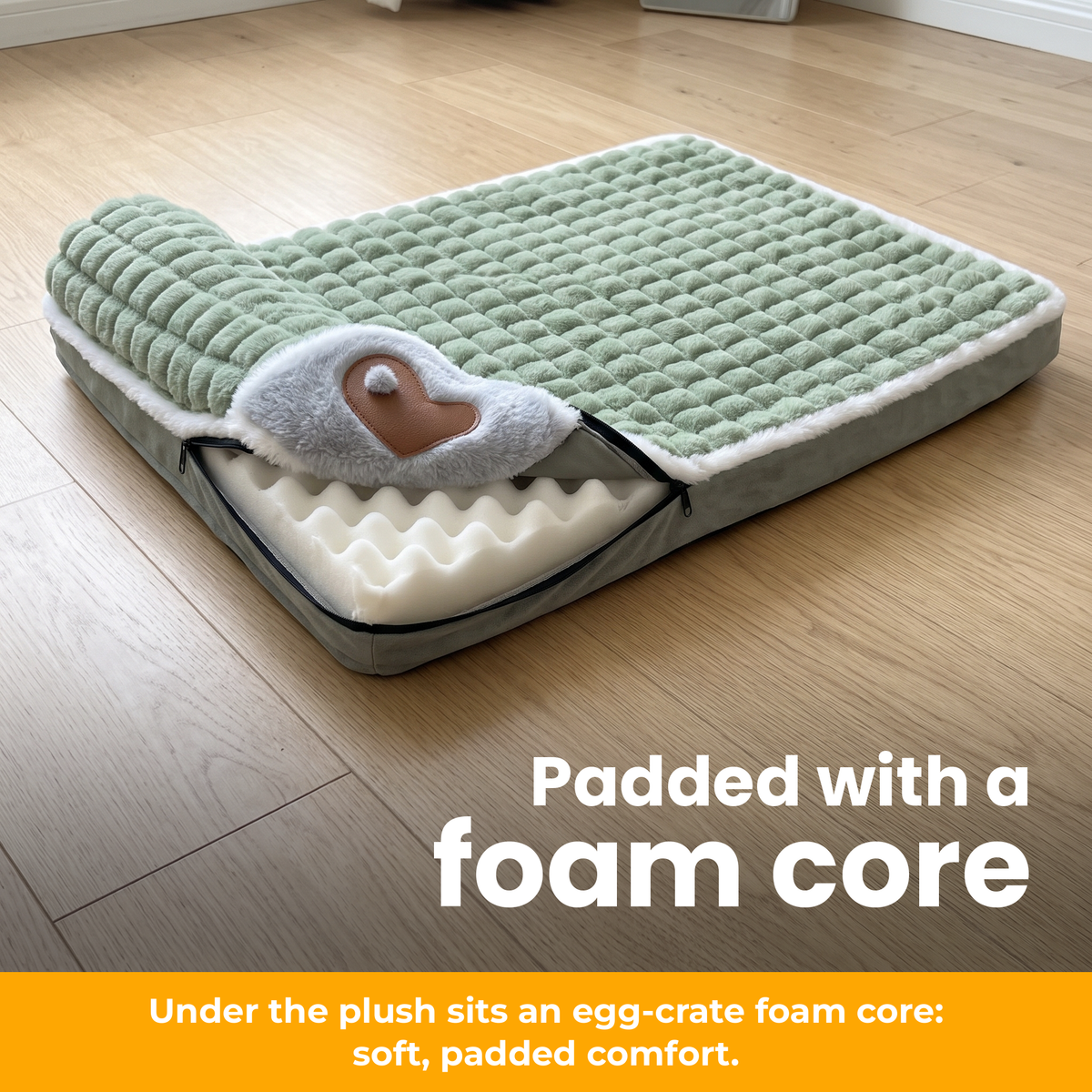 [en] SnugPad – Egg-crate foam core under the removable cover